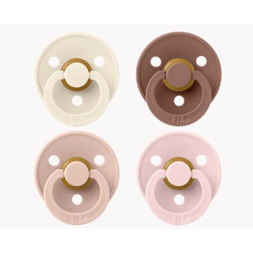 Pacifier Latex 4 Pack Ivory/Blush/Woodchuck/Blossom Size 1