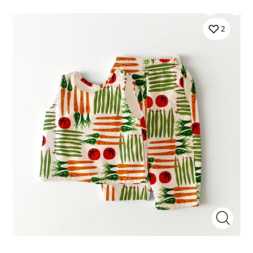 Baby Toddler Carrots Tomatoes 2 Piece