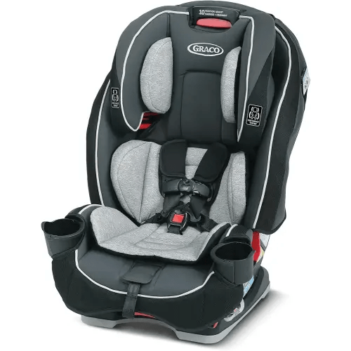 Graco SlimFit 3-in-1 Convertible Car Seat, Ultra-Space-Saving Design, Darcie, Suitable for Rear and Forward-Facing, Highback Booster Seat with 10-Position Headrest