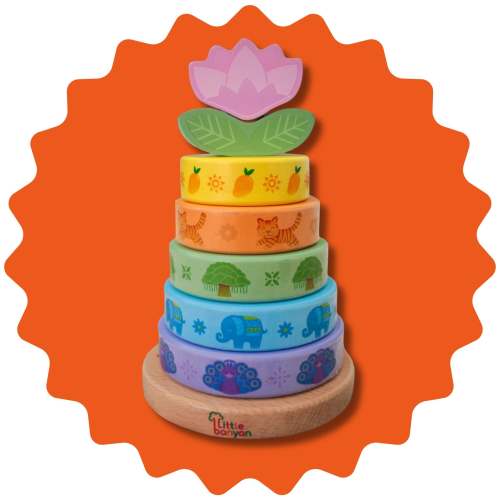 Rings of India - Stacking Toy