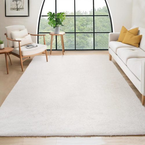 Mercer41 Shag Area Rugs Tie-Dyed Plush Fuzzy Rugs for Living Room, Ultra Soft Fluffy Furry Rugs for Bedroom, Indoor Carpet Nursery Rugs for Kids Room Home Decor | Wayfair