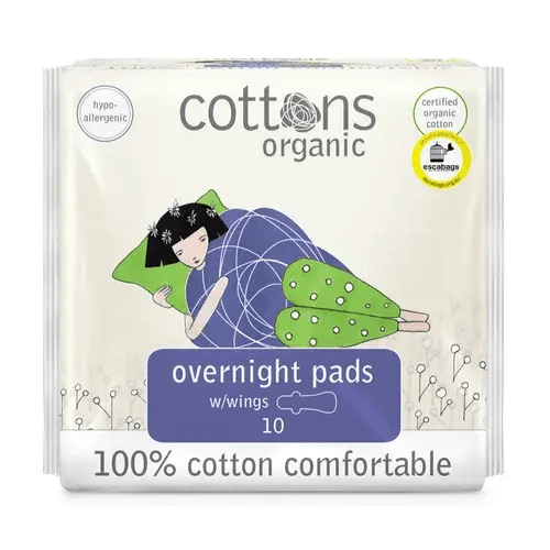 Cottons Overnight Pads 10Pack | Baby Bunting AU