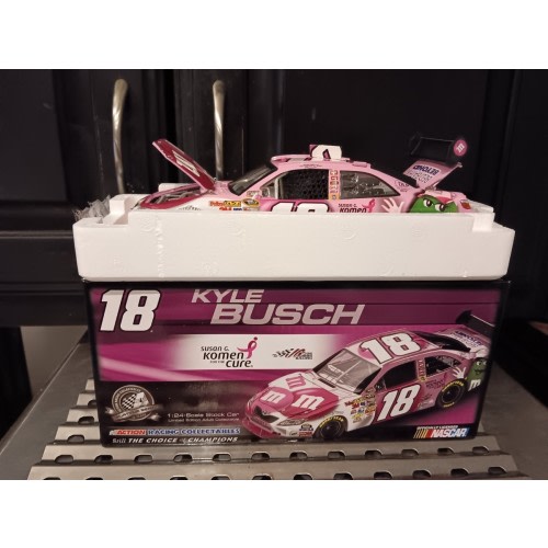 XRARE 1/24 Action Kyle Busch 2008 Pink M&Ms Susan B Komen Bed Bath & Beyond CWC