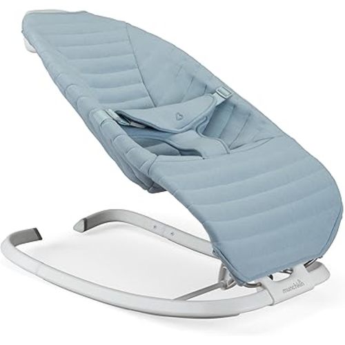 Munchkin Premium Seat Cover for Bouncer & Rocker - Soft, Machine Washable, Removable Fabric, Blue