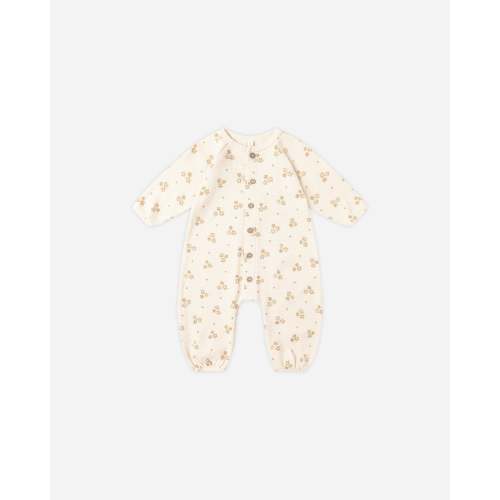 Waffle Long Sleeve Jumpsuit || Marigold – Quincy Mae