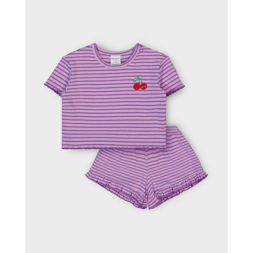 Light Pink Baby Striped Rib Set | Best&Less™ Online
