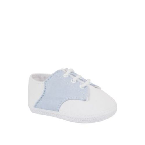Baby Boys White Blue Oxford Shoes