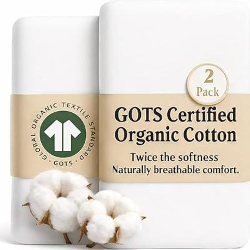 GOTS Organic Bedside Bassinet Sheets 33x20 for Maxi COSI Iora, Newton, Cowiewie, Baby Delight, Mika Micky, Ronbei, Koola Baby Bond, Kidsclub, Luxury Turkish Cotton - Rectangle 32x19-33x20