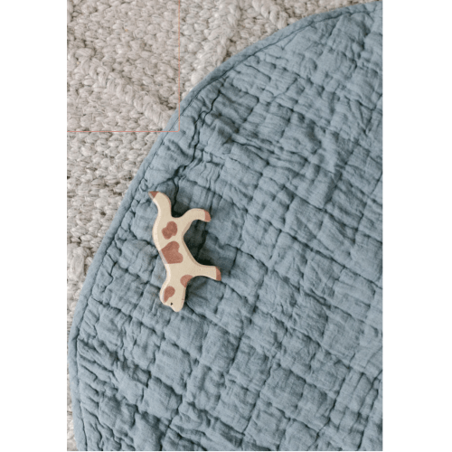 Stone Washed Linen Quilted Play Mat