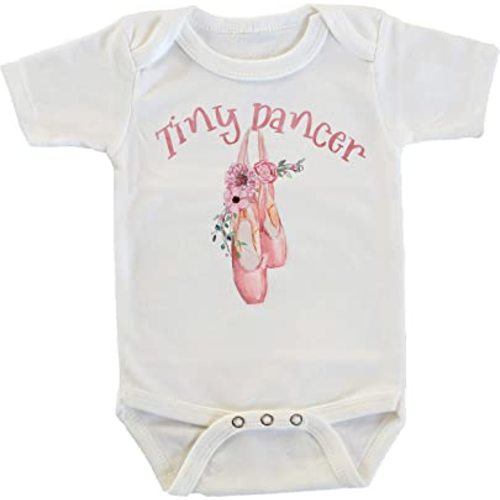 Witty and Bitty Tiny Dancer Ballet Shoes Future Ballerina Onesie/Bodysuit