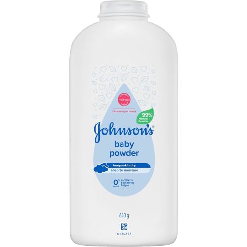 Johnson’s Baby Pure Cornstarch Moisture Absorbing Baby Powder 600g|99% Natural, Plant-Based Cornstarch |Keep Skin Dry and Soft, preventing Heat Rash and Chafing|Suitable for Both Adults and Babies