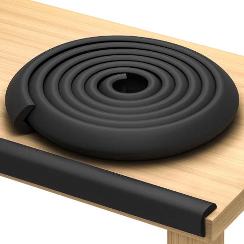 Komfortology Black Foam Furniture Edge Guard, 16 ft
