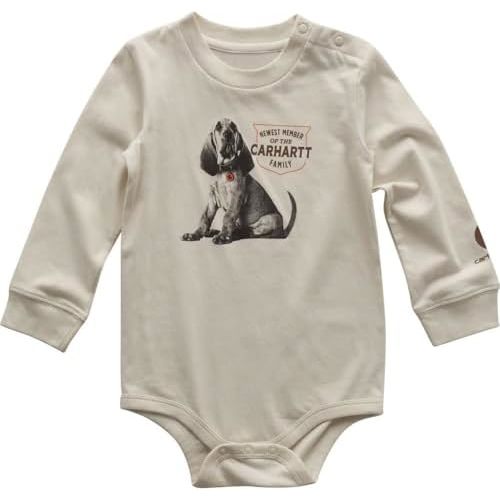 Carhartt Kid's CA6719 Long-Sleeve Dog Bodysuit - Boys