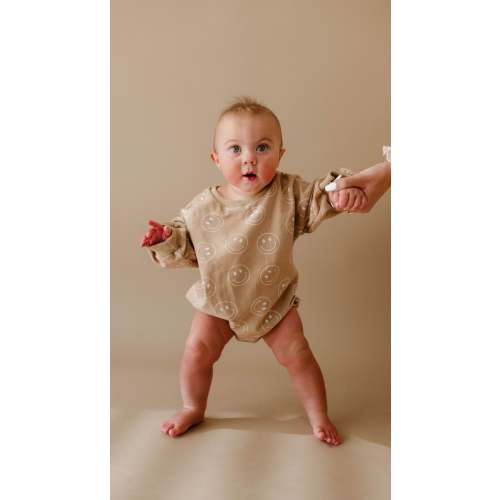 Long Sleeve Romper | Just Smile