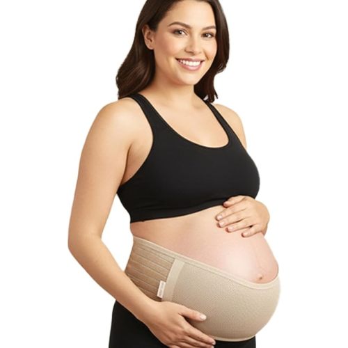 Belly Bands for Pregnant Women (Size L to XXL) Pregnancy Must Haves (Beige)