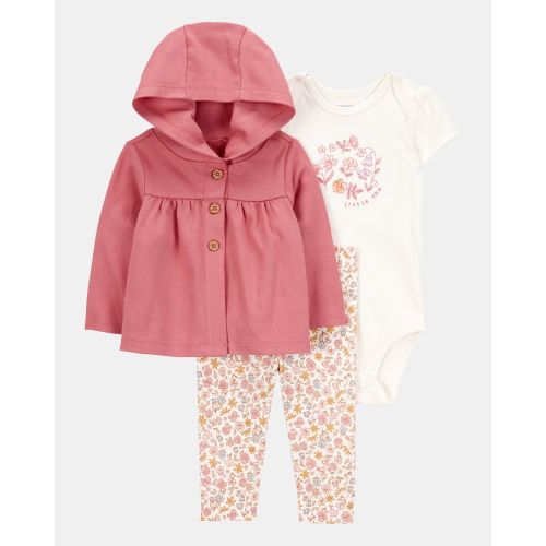 Baby 3-Piece Little Cardigan Set - Pink - Carter's | Carter's