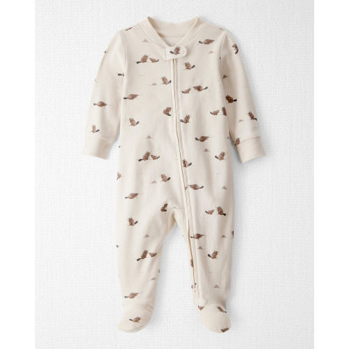 Baby Organic Cotton Sleep & Play Pajamas in Beavers' Creek Print - Little Planet | Carter's