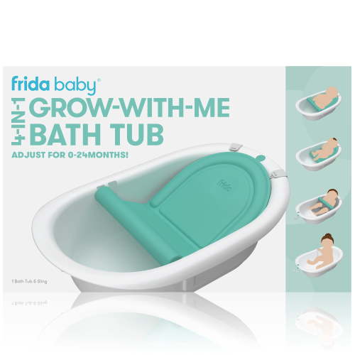 4-in-1 Grow-with-Me Bath Tub by Frida Baby Transforms Infant Bathtub to Toddler Bath Seat with Backrest for Assisted Sitting in Tub - Walmart.ca