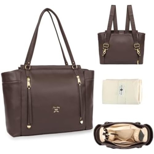 miss fong Diaper Bag Tote Diaper Bags Convertible Mommy Bag Hospital Bag