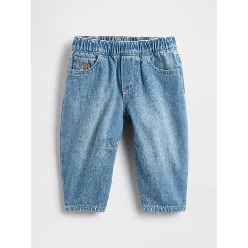 GAP Baby Pull-on Barrel Jeans, 0-3 months