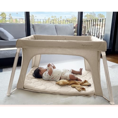 Compact Travel Crib & Play Yard - Sandstone