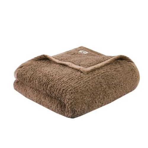 Woolrich Burlington Solid Berber Cozy Soft Brushed Bed Blanket