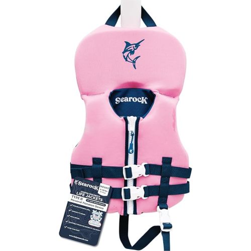 SearocK Children’s Life Jacket – US Coast Guard Approved Infant & Youth Life Vest for Boating, Fishing & Water Sports – Kids & Toddler PFD with Secure Buckles