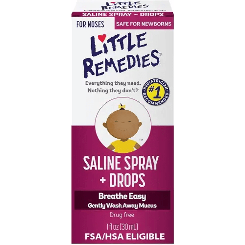 Little Remedies Noses Saline Spray Drops, 1 Fl Oz