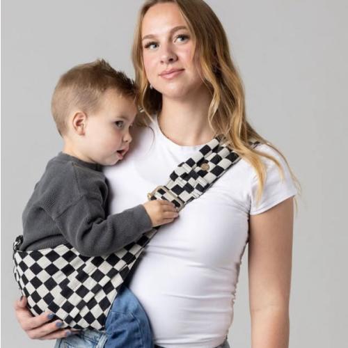 The Monarch Toddler Sling - Ebony Check – Mabē