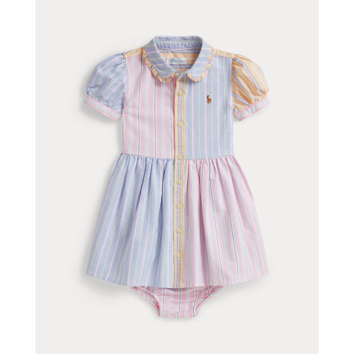 Striped Cotton Fun Shirtdress & Bloomer