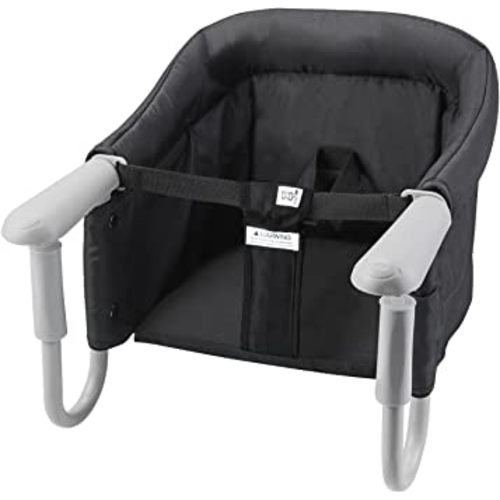 PandaEar Hook On High Chair| Portable Baby Travel Chair| Clip On Booster Seat for Dining (Black)
