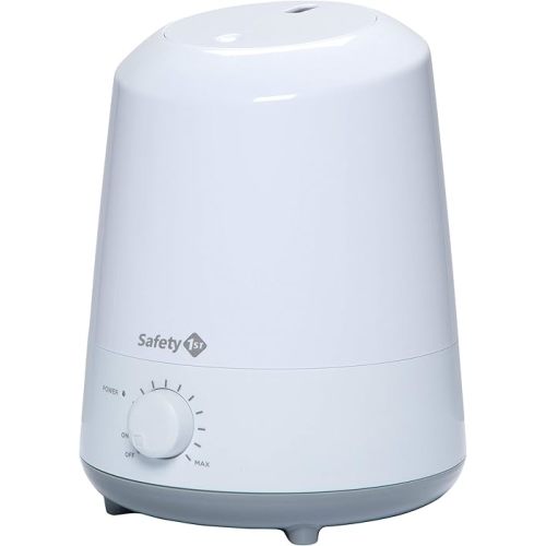 Safety 1st Stay Clean Humidifier, Ultrasonic Mist, One Gallon Easy to Fill Tank, LED Light, and Filter Free