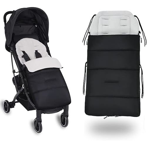 Baby Bunting Bag Stroller Footmuff - Warm Bunting Bag Baby Stroller - Winter Baby Bunting Bag Stroller - Universal Stroller Bunting Bag Infant - Outdoor Stroller Sleeping Bag Toddler (Grey)