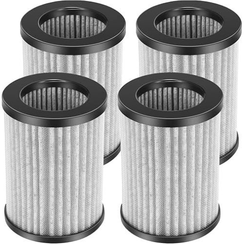 4 Pack PureZone Mini Portable Replacement Filter for Pure Enrichment PureZon Mini Portable Air Purifier (PEPERSAP), 2-in-1, H13 True HEPA with Carbon Activated Pre-filter, Model # PEAIRFIL
