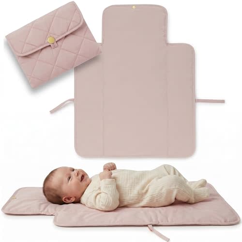 Portable Diaper Changing Pad - Soft and Easy to Clean Diaper Changing Mat for Babies - The Perfect Lightweight and Foldable Pad for Traveling
