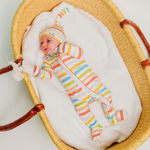 Zip-Up Footie Pajama - CoComelon Stripe