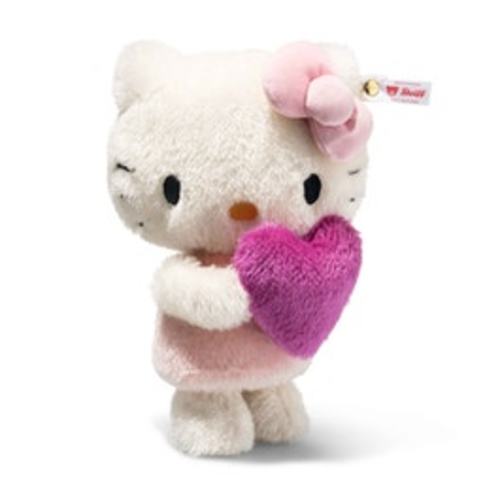 Hello Kitty with Heart Limited Edition, 9 in, white - Steiff.com