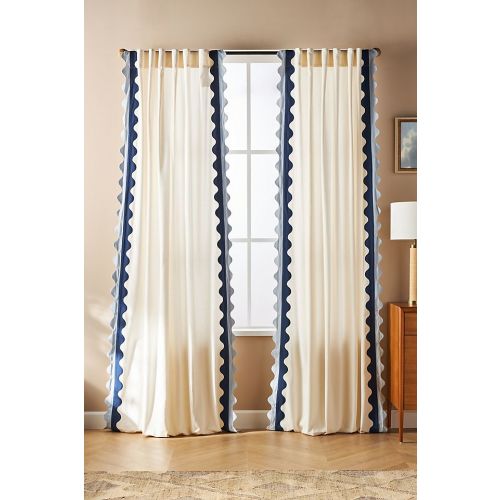Maeve Scalloped Cotton Curtain