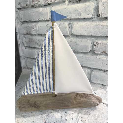 Coastal Style - "The Vineyard" Driftwood Sailboat