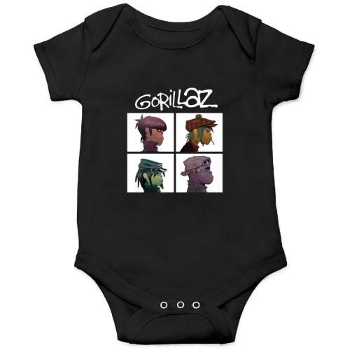 Gorillaz Royal Blue Baby Onesie - Unisex Infant Clothing for Fans of the British Virtual Band
