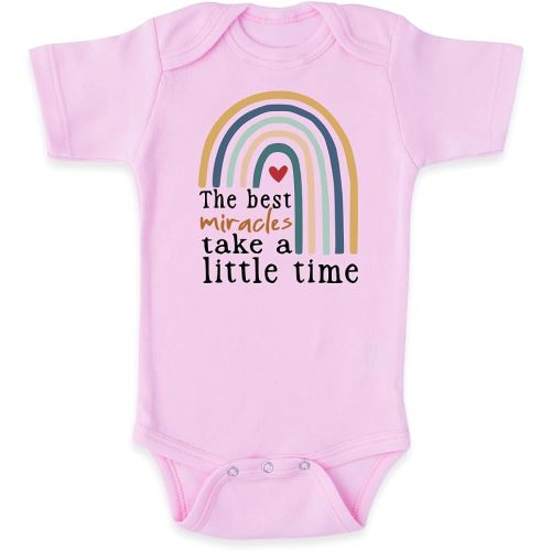 hrcfbk Newborn Infant Baby Boys Girls Bodysuit Short Sleeve Funny Letters Print Romper Reveal Pregnancy Announcement Clothes