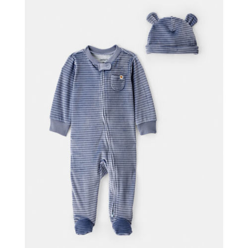 Baby Boy 2-Piece DreamPlush Long-Sleeve Snug Fit Sleep & Play Pajamas - Blue | Carter's