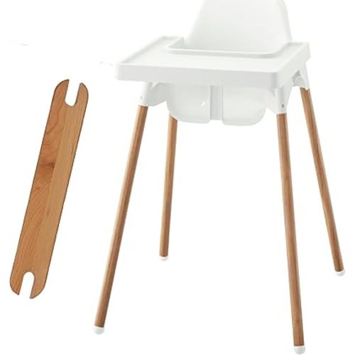 Yeah Baby Goods Adjustable Footrest & Leg Wraps for IKEA Antilop High Chair (Cherry) - Attachable Foot Rest for High Chair w/Support Clamps - Stylish IKEA High Chair Accessories w/Easy Self-Adhesive