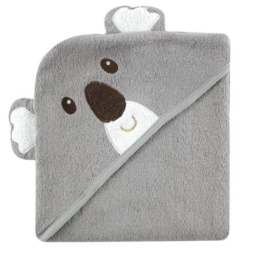 Luvable Friends Baby Unisex Cotton Animal Face Hooded Towel, Koala, One Size - Koala - One Size