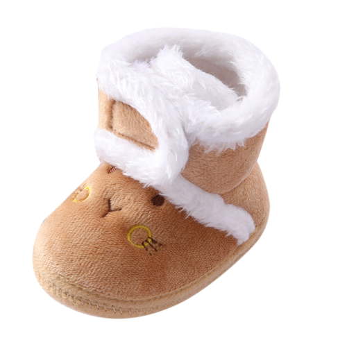 YDOJG Cute shoes for Toddler Boys Girls Shoes Soft Baby Snow Booties Warming Boots Baby Shoes Coffee 0-3 Months