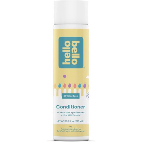 Hello Bello Soft Lavender Conditioner | Hypoallergenic, pH-Balanced & Dermatologist-Tested, Plant Based Formula for Babies and Kids | 10 FL Oz