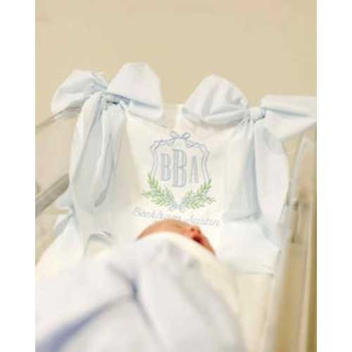 Baby Boy Banner With Custom Embroidered Monogram Frame - Etsy
