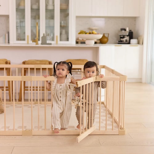 Natural Wooden Baby Play Pen