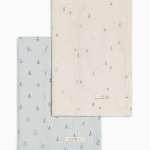 2-Pack Muslin Burp Cloths