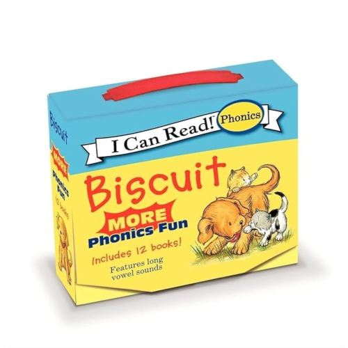 Biscuit: MORE 12-Book Phonics Fun!: A Box of 12 Mini-Books Featuring Short and Long Vowel Sounds for Dog Lovers (I Can Read Phonics)